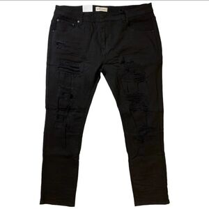 Blind Trust Rip And Repair Jeans Men's Black Hip Hop Urban 40 34 Dead Stock